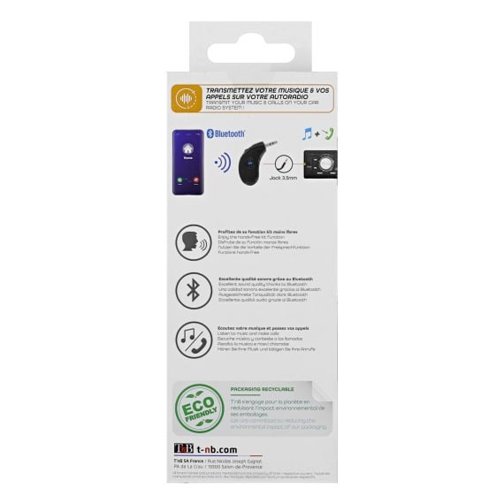 EAN 3303170093269 - T'nB CARBTKIT5 receptor de audio bluetooth Negro imagen 6