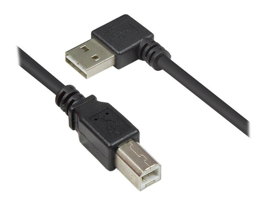EAN 4014619717828 - Alcasa 2510-EU005W cable USB USB 2.0 0,5 m USB A USB B 0,48 Gbit/s Negro imagen 1