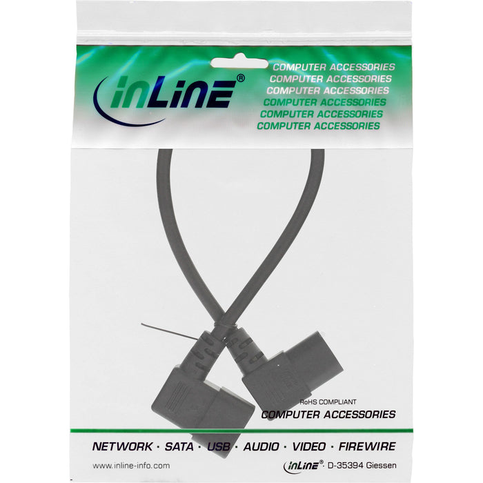 EAN 4043718204441 - InLine 16605A cable de transmisión Negro 0,4 m C13 acoplador C14 acoplador imagen 2