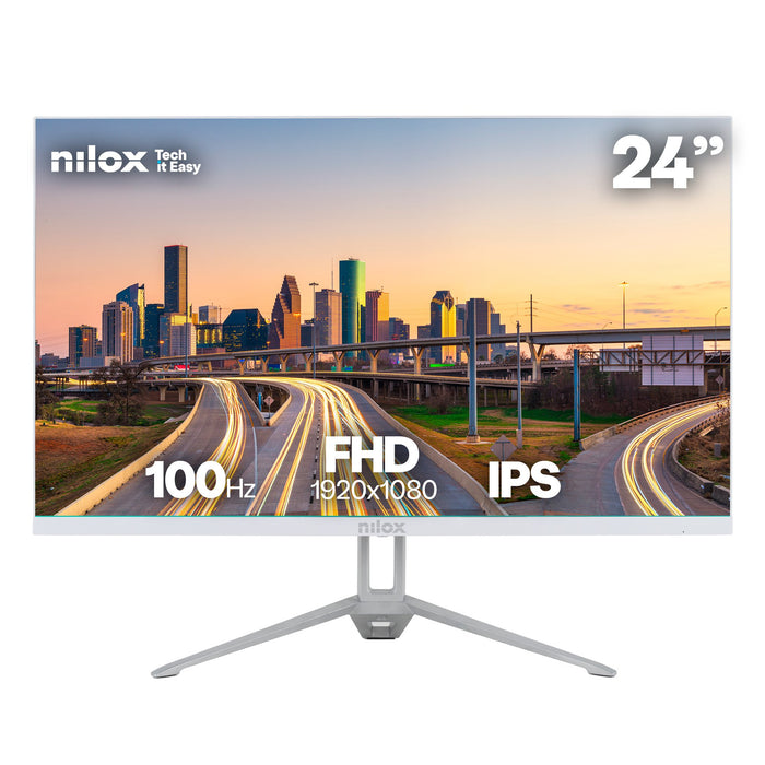 EAN 8431775036413 - Nilox NXM24FHD100W pantalla para PC 60,5 cm (23.8") 1920 x 1080 Pixeles Full HD LED Blanco imagen 1