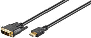 EAN 4040849518812 - Goobay 51881 adaptador de cable de vídeo 1,5 m HDMI DVI-D Negro imagen 1