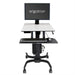 EAN 0698833015966 - Ergotron WorkFit-C, Single HD Sit-Stand Workstation Negro, Gris Carro multimedia imagen 1