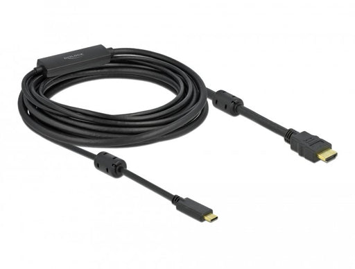 EAN 4043619859733 - DeLOCK 85973 adaptador de cable de vídeo USB Tipo C Negro imagen 1