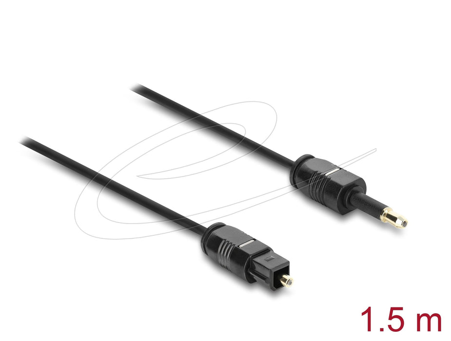 EAN 4043619880652 - DeLOCK 88065 cable de audio 1,5 m Toslink Mini-TOSLINK Negro imagen 1