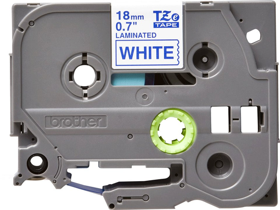 EAN 0012502625773 - Brother TZE-243 cinta para impresora de etiquetas Azul sobre blanco imagen 3