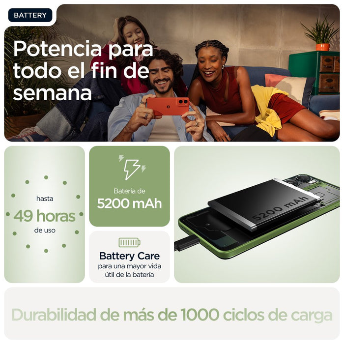 EAN 840493608440 - Motorola moto g06 17,5 cm (6.88") SIM doble Android 15 4G USB Tipo C 4 GB 128 GB 5200 mAh Verde imagen 17