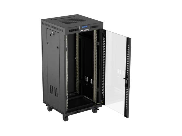 EAN 5901969447873 - Lanberg FF01-6624-12BL armario rack 24U Rack o bastidor independiente Negro imagen 5