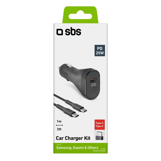 EAN 8018417434709 - SBS TECRKITTCPD25W cargador de dispositivo móvil Universal Negro Encendedor de cigarrillos Auto imagen 2