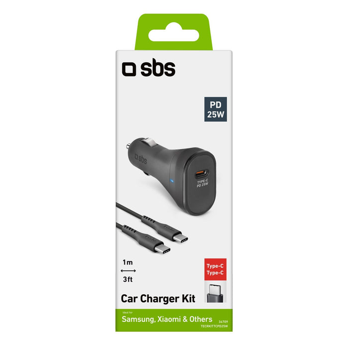 EAN 8018417434709 - SBS TECRKITTCPD25W cargador de dispositivo móvil Universal Negro Encendedor de cigarrillos Auto imagen 2
