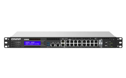 EAN 4711103084274 - QNAP QGD-1602 Gestionado L2 Gigabit Ethernet (10/100/1000) 1U Negro, Gris imagen 1