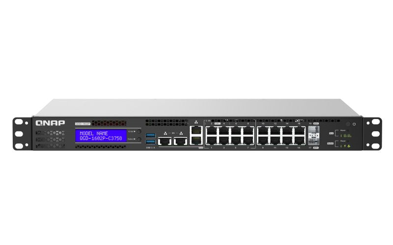 EAN 4713213517864 - QNAP QGD-1602P Gestionado L2 2.5G Ethernet (100/1000/2500) Energía sobre Ethernet (PoE) Negro, Gris imagen 1