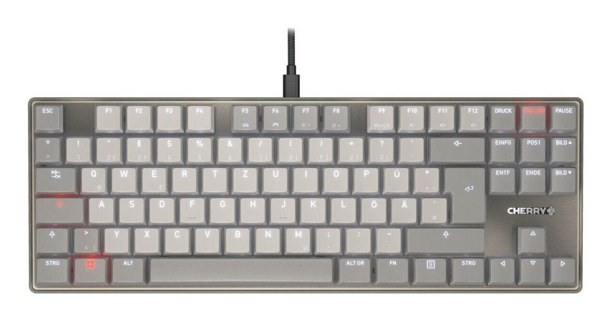 EAN 4025112117305 - CHERRY KC 500 MX LP TKL teclado Hogar / Oficina USB QWERTZ Alemán Gris imagen 1