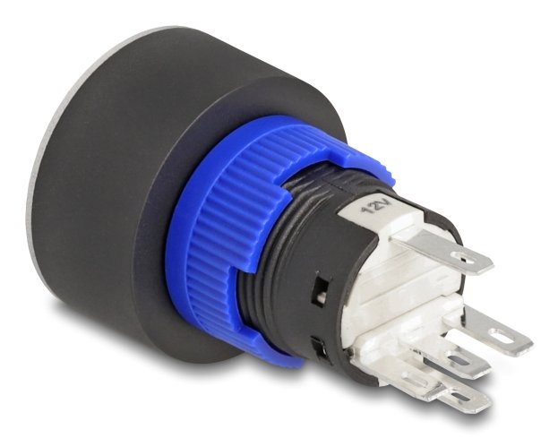 EAN 4043619220465 - DeLOCK 22046 interruptor eléctrico Interruptor pulsador Negro, Azul, Plata, Blanco imagen 2