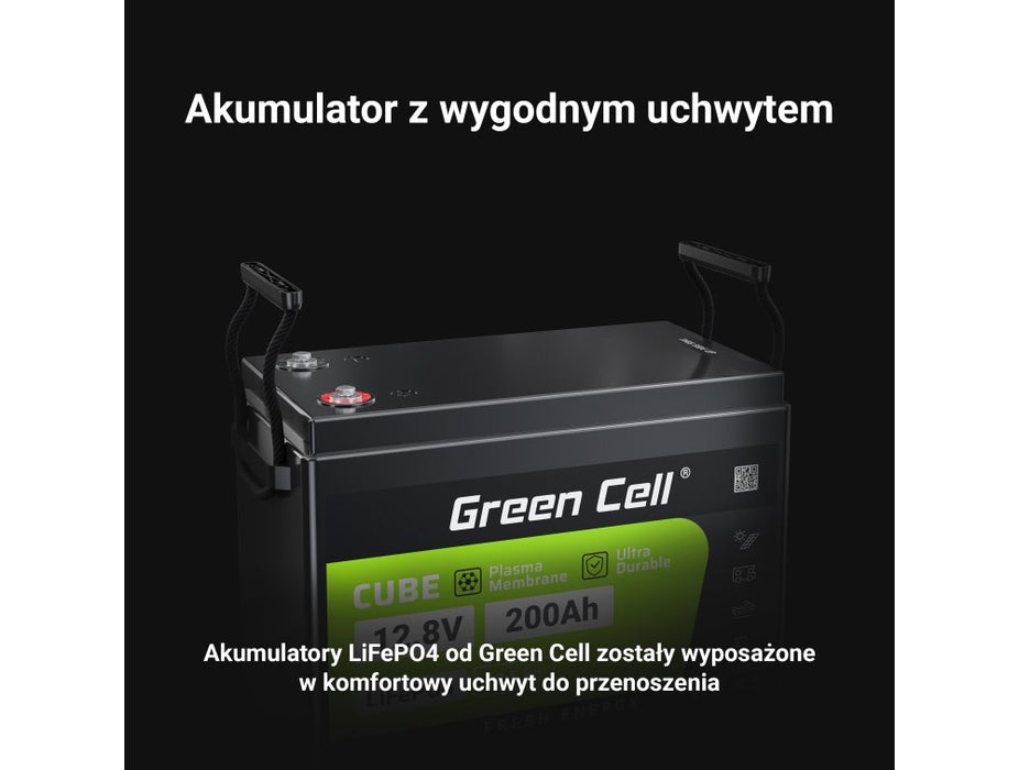 EAN 5904326373884 - Green Cell akumulator LiFePO4 200Ah 12.8V 2560Wh Litowo-¯elazowo-Fosforanowy do Kampera, Paneli solarnych imagen 3