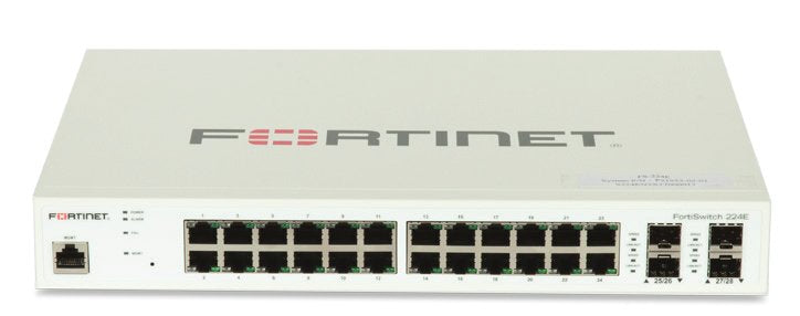 EAN 842382125861 - Fortinet FS-224E switch Gestionado L2 Gigabit Ethernet (10/100/1000) 1U Blanco imagen 1