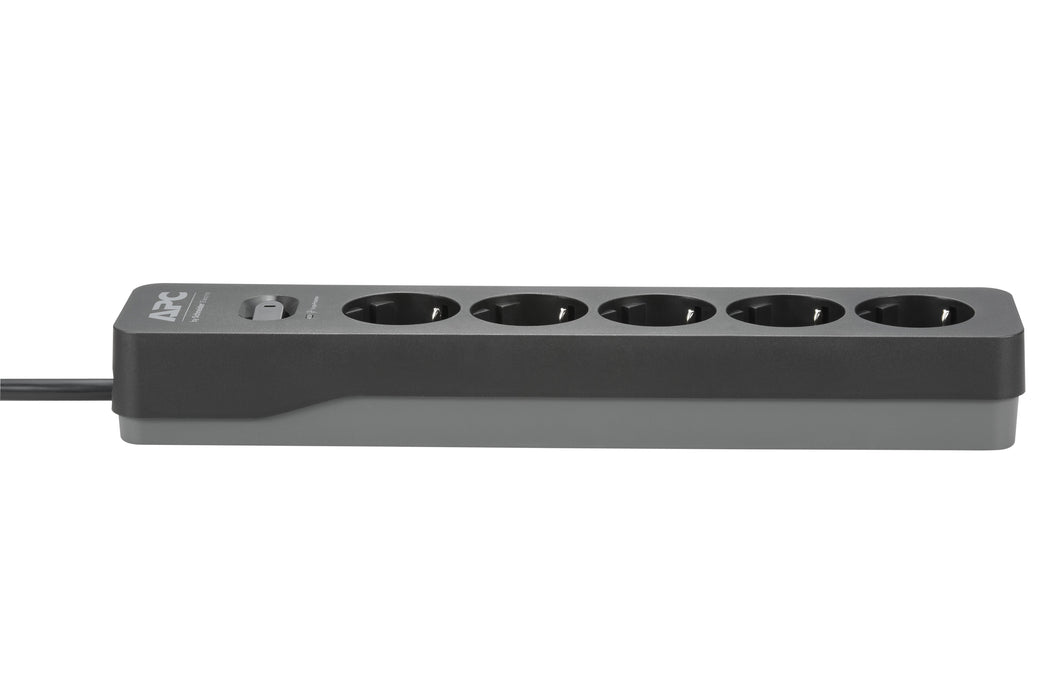 EAN 0731304347033 - APC PME5B-GR limitador de tensión Negro 5 salidas AC 230 V 1,5 m imagen 3
