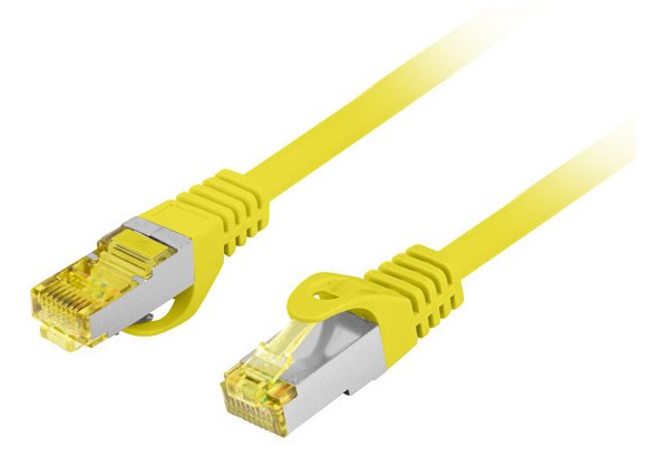 EAN 5901969437171 - Lanberg PCF6A-10CU cable de red Amarillo 0,5 m Cat6a S/FTP (S-STP) imagen 1