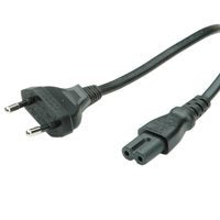 EAN 7611990151042 - VALUE 19.99.2092 cable de transmisión Negro 3 m CEE7/16 C7 acoplador imagen 2