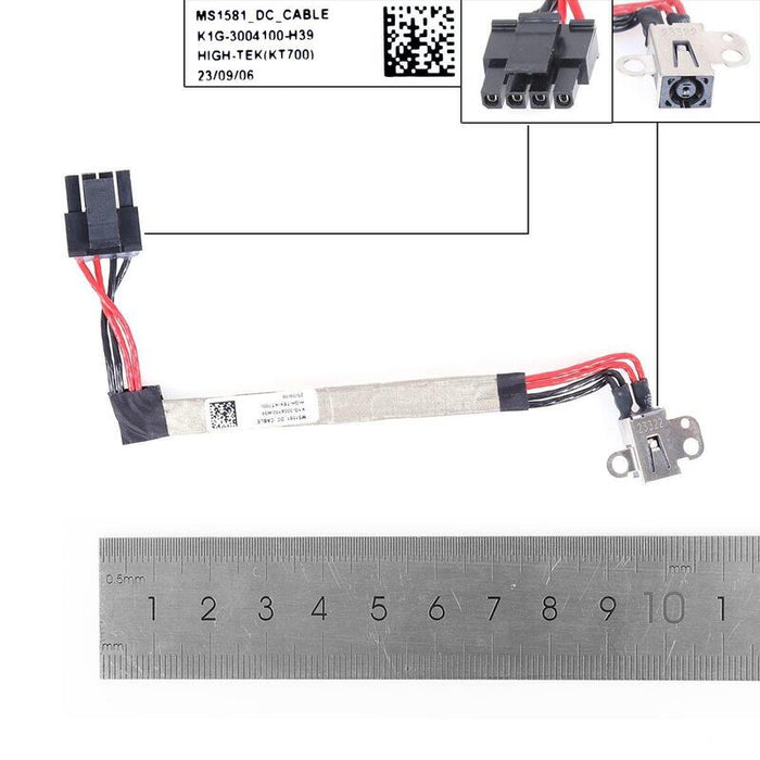 Dc Jack Cable Dc In Power Jack Cable De Carga Para Msi Katana Gf66 11ue Gf66 11ug(Ms 1581) Tacn Gl66 Ms1581 K1g 3004100 H39, K1g