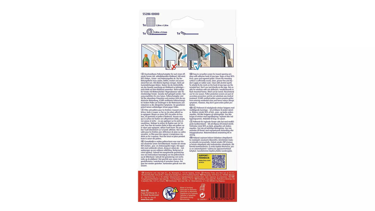 EAN 4063565036767 - TESA 55286-00000-00 mosquitera de ventana Pantalla de malla Nylon imagen 2