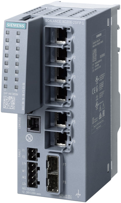 EAN 4047622614273 - Siemens 6GK52062GS002AC2 6GK5206-2GS00-2AC2 Netzwerk Switch Gestionado imagen 1