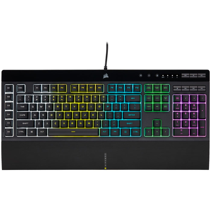 EAN 840006631729 - Corsair K55 RGB PRO teclado Juego USB QWERTZ Alemán Negro imagen 1