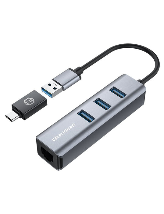 EAN 4260746550153 - GRAUGEAR G-HUB31L-A USB 3.2 Gen 1 (3.1 Gen 1) Type-A 5000 Mbit/s imagen 1