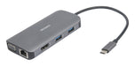 EAN 7333048060600 - Deltaco USBC-HDMI25 base para portátil y replicador de puertos USB Tipo C Gris imagen 1