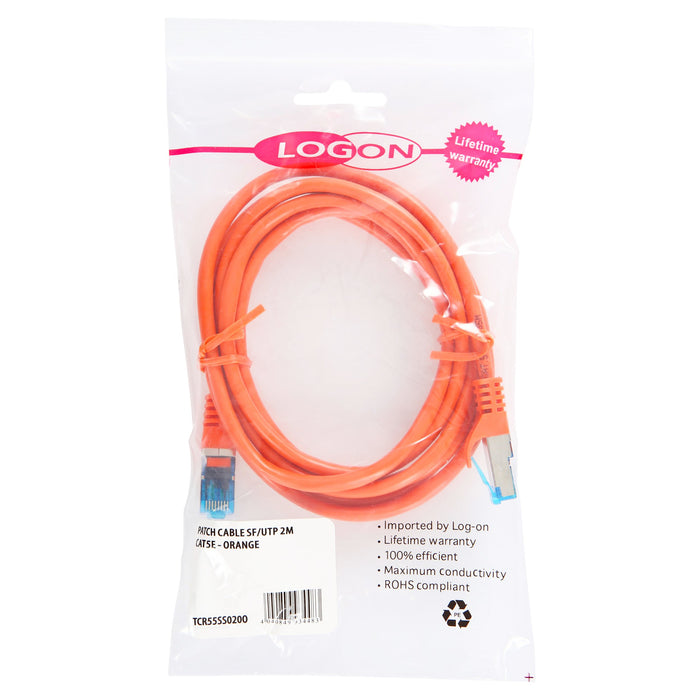 EAN 5420016856654 - LOGON TCR55SS015O cable de red Naranja 1,5 m Cat5e SF/UTP (S-FTP) imagen 2