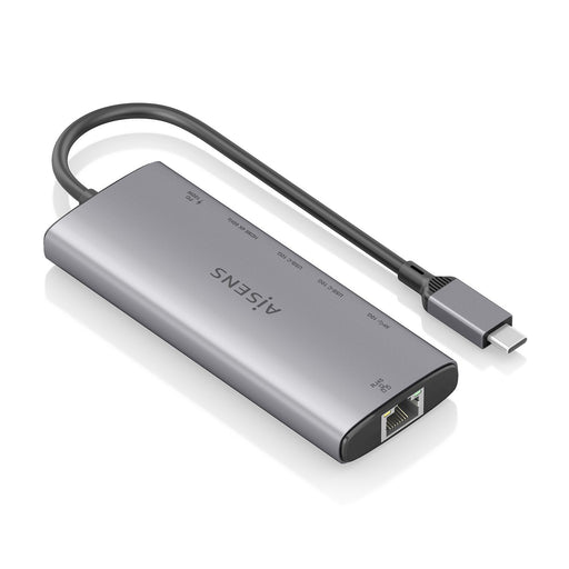 EAN 8435739903582 - AISENS ASUC-6P030-GR base para portátil y replicador de puertos Alámbrico USB 3.2 Gen 1 (3.1 Gen 1) Type- imagen 2