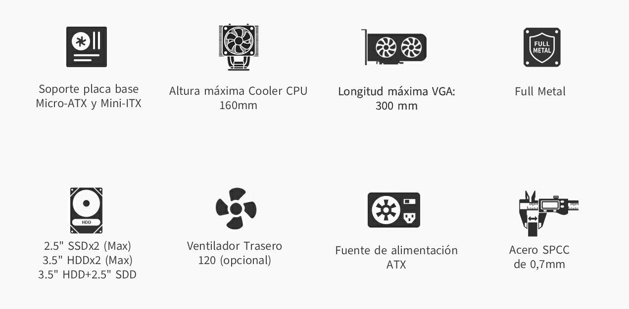EAN 8436624423789 - CoolBox COO-PCM100-0 carcasa de ordenador Midi Tower Negro imagen 9