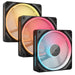 EAN 0840006688693 - Corsair iCUE LINK LX120-R RGB Carcasa del ordenador Ventilador 12 cm Negro 3 pieza(s) imagen 1