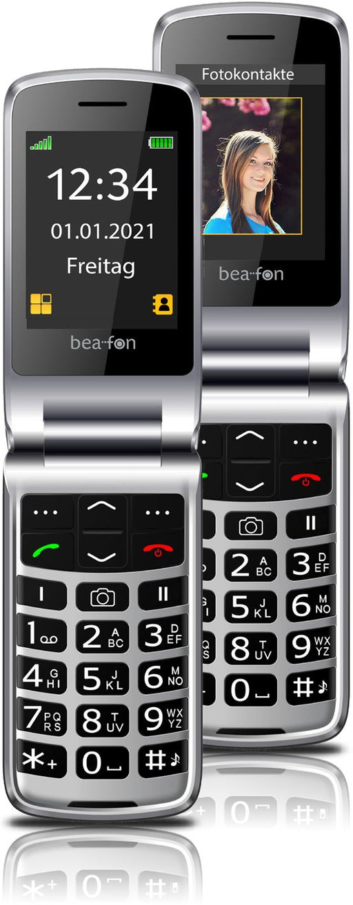 EAN 9120042772947 - Beafon SL645 7,11 cm (2.8") 118 g Negro, Plata Teléfono con cámara imagen 1