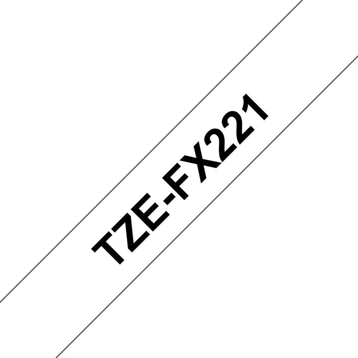 EAN 4977766693202 - Brother TZE-FX221 cinta para impresora de etiquetas Negro sobre blanco imagen 1