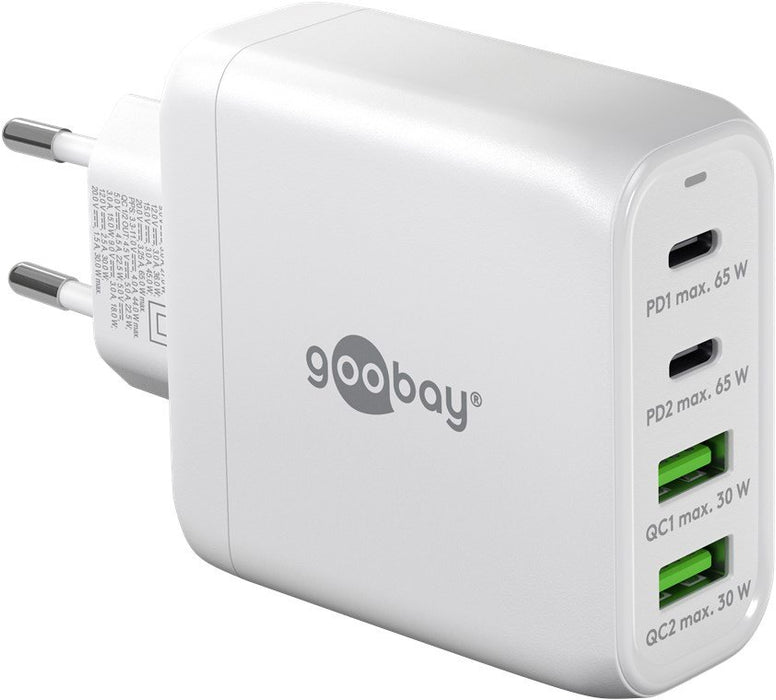 EAN 4040849648182 - Goobay 64818 cargador de dispositivo móvil Auriculares, Portátil, Smartphone Blanco Corriente alterna Car imagen 1