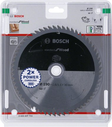EAN 3165140958516 - Bosch 2 608 837 711 hoja de sierra circular 19 cm 1 pieza(s) imagen 2