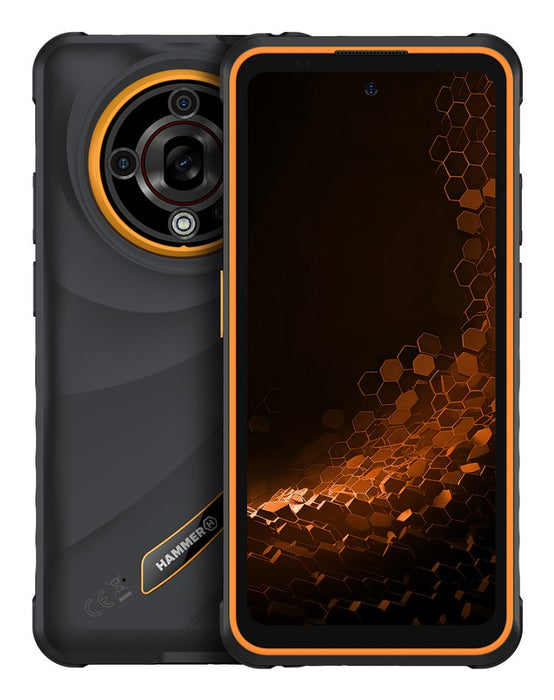 EAN 5902983638865 - HAMMER IRON 6 5G 6/128 GB orange 16,7 cm (6.56") SIM doble Android 15 USB Tipo C 6 GB 6050 mAh Negro, Nar imagen 1