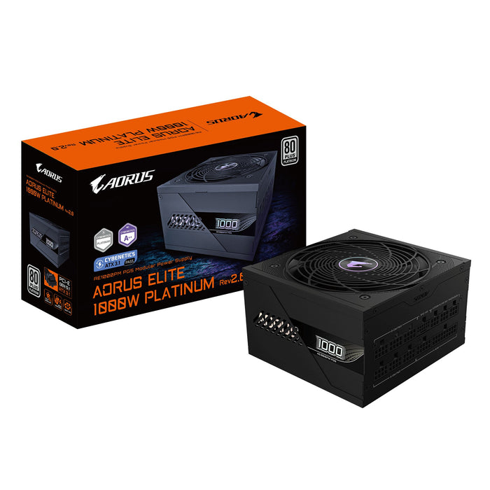 EAN 4719331557799 - GIGABYTE AORUS ELITE P1000W V2 unidad de fuente de alimentación 1000 W 20+4 pin ATX Negro imagen 1