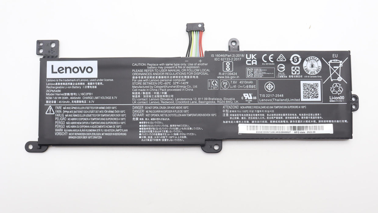 EAN 5704174384083 - Lenovo 5B10W67191 refacción para laptop Batería imagen 1