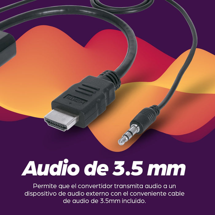 EAN 0766623151559 - Manhattan 151559 adaptador de cable de vídeo 0,3 m HDMI + 3.5mm VGA (D-Sub) Negro imagen 9
