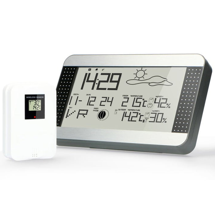 EAN 8712412533152 - Alecto WS-1700 Negro, Plata LCD Batería imagen 2