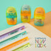 EAN 8411574093749 - Milan 4701116LK2 sacapuntas Sacapuntas manual Naranja, Turquesa, Amarillo imagen 3