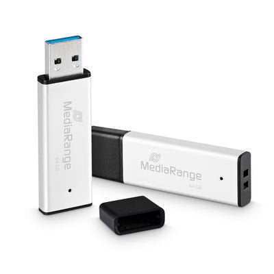 EAN 4260664872047 - MediaRange MR1901 unidad flash USB 64 GB USB tipo A 3.2 Gen 1 (3.1 Gen 1) Negro, Plata imagen 1