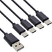 EAN 4043718318957 - InLine 35146 cable USB USB 2.0 0,5 m USB A 4 x USB-C Negro imagen 1