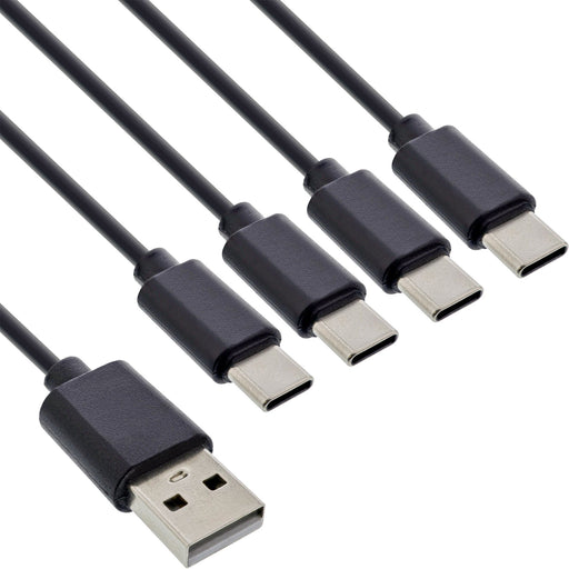 EAN 4043718318933 - InLine 35141 cable USB USB 2.0 1 m USB A 4 x USB-C Negro imagen 1