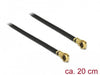 EAN 4043619896431 - DeLOCK 89643 cable coaxial 1.13 0,5 m MHF IV/ HSC MXHP32 Negro, Oro imagen 1