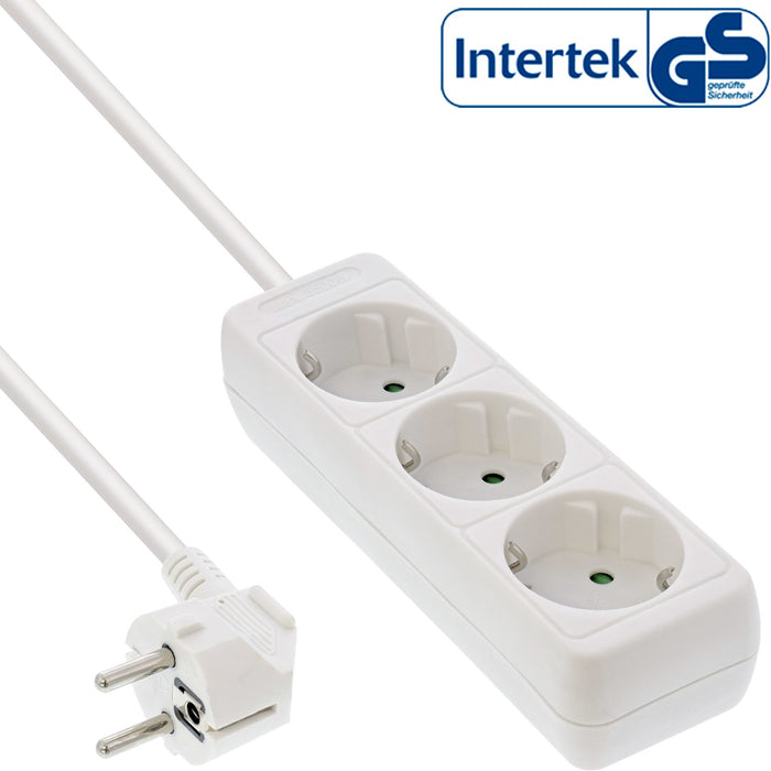 EAN 4043718168729 - InLine 16433W base múltiple 3 m 3 salidas AC Blanco imagen 1