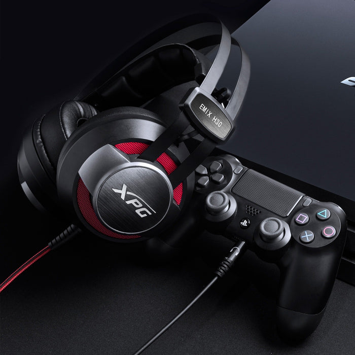 EAN 4713218461827 - XPG EMIX H30 + SOLOX F30 Auriculares Alámbrico Diadema Juego Negro, Rojo imagen 4