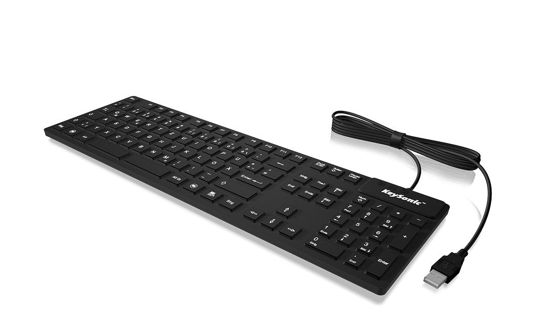 EAN 4250078162391 - KeySonic KSK-8030 IN (FR) teclado Industrial USB AZERTY Francés Negro imagen 1