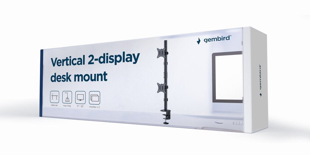 EAN 8716309127592 - Gembird MA-D2-02 soporte para monitor 81,3 cm (32") Escritorio Negro imagen 13
